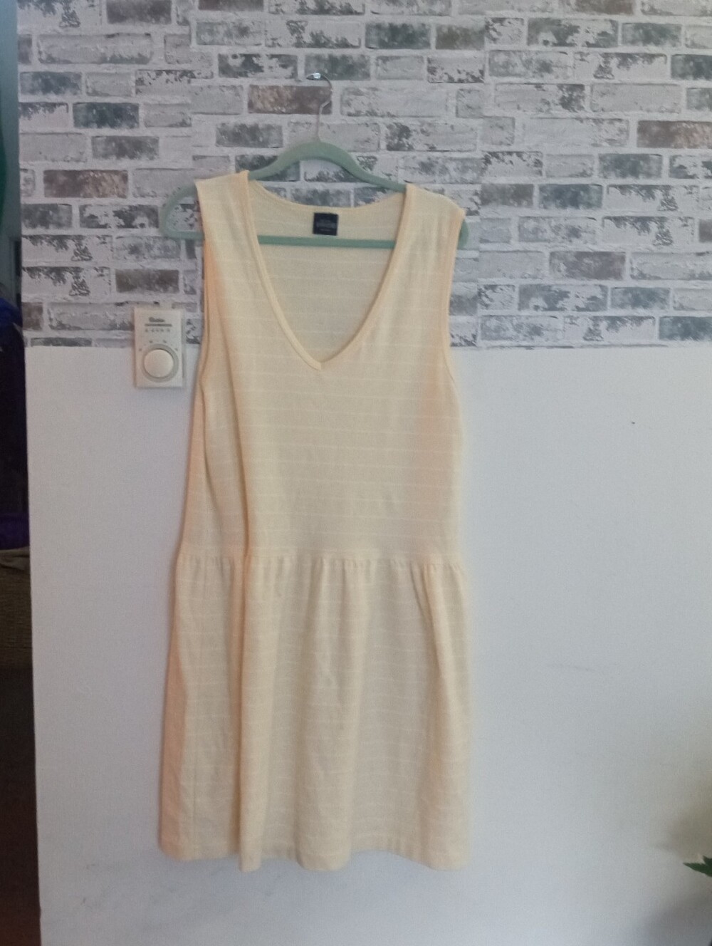 Lands' End  Striped V-Neck Mini Dress